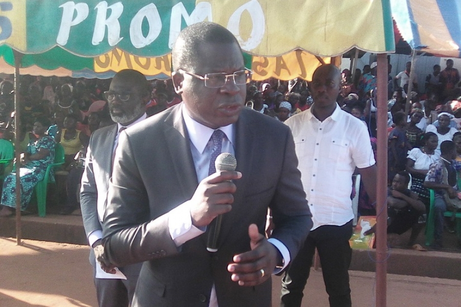 Le ministre Amédé Kouakou annonce la pose de la première du siège du RHDPà Bacanda