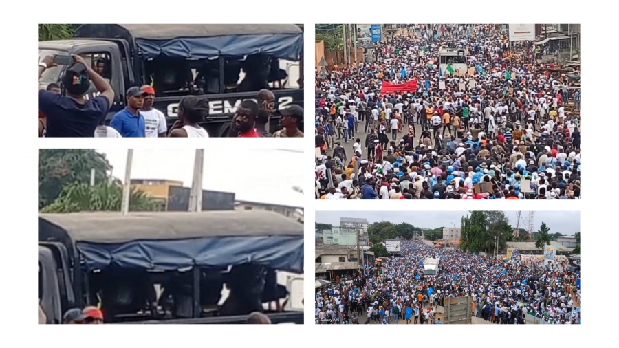 Côte d’Ivoire : un dispositif sécuritaire impressionnant des Forces de l’ordre encadre la Marche du front commun à Yopougon