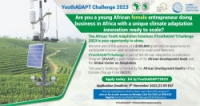 Appel à candidatures/Concours YouthADAPT 2023 : donner aux femmes africaines  les moyens de lutter contre le changement climatique
