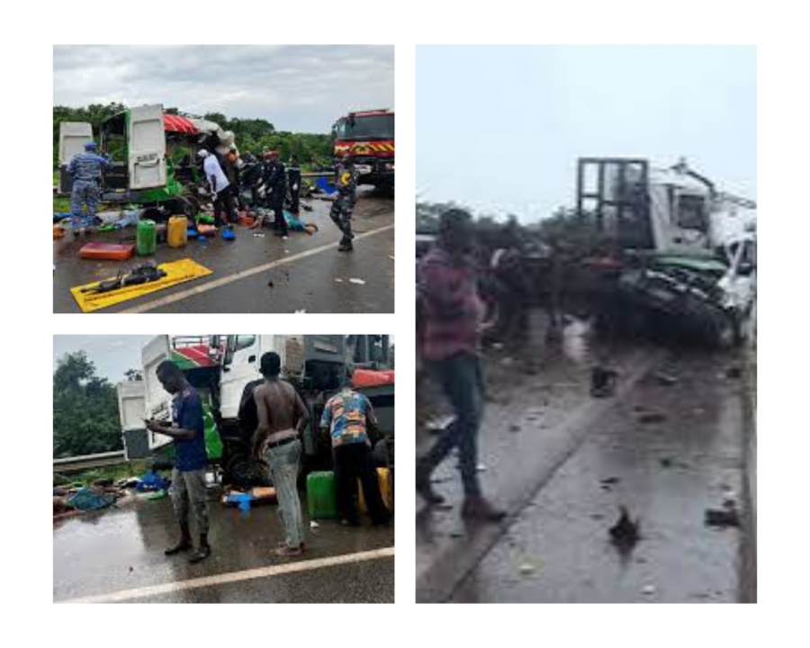 Côte d’Ivoire : un mini-car et un véhicule poids lourd font 14 morts sur la route d’Agboville