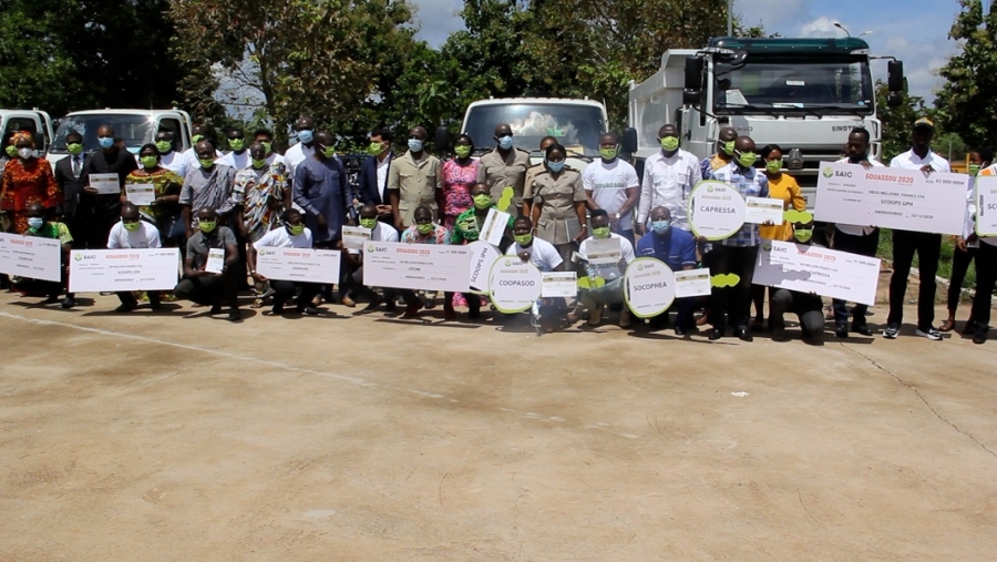 Côte d'Ivoire : La SAIC fait des heureux parmi les producteurs et coopératives d'Hévéa à Abengourou