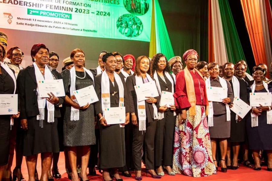 Côte d’Ivoire/Leadership féminin : 426 femmes reçoivent leur certificat de fin de formation
