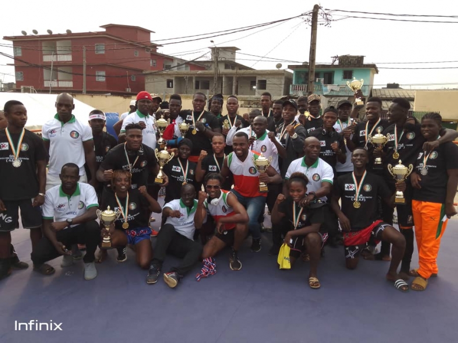 Gala Ahoulou Ebia Kickboxing Fighting&quot;: Bonoua a eu 8 combats de kickboxing comme cadeau de Noë