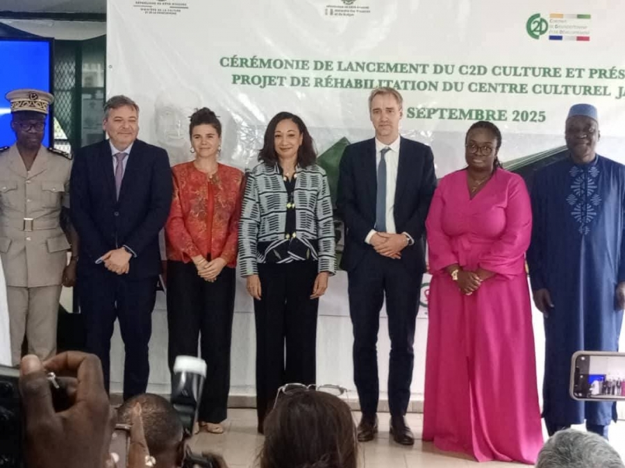 Côte d’Ivoire : Françoise Remarck lance le projet C2D Culture de 11,3 milliards de FCFA au Centre Culturel Jacques Aka à Bouaké