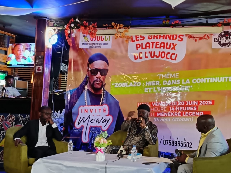 Côte d'Ivoire-Les Grands Plateaux de l’UJOCCI : Meiway lance le rendez-vous avec une ode au Zoblazo