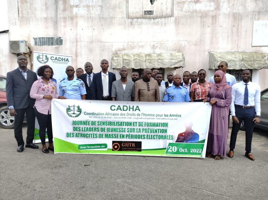 Prévention des atrocités de masse en périodes électorales : 20  leaders de jeunesse formé par la Cadha