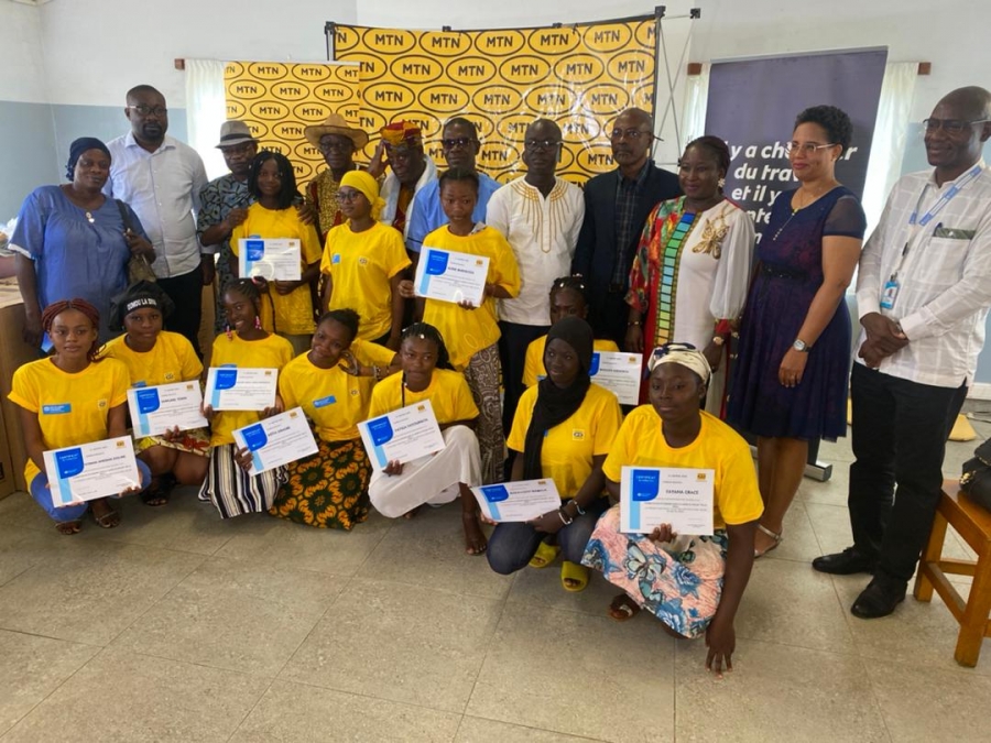La Fondation MTN Côte d’Ivoire fait don d’équipement à 60 jeunes filles pâtissières