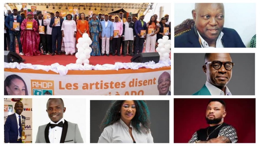 Côte d’Ivoire : le RHDP recrute Tiburce Koffi, Onel Mala, Akissi Delta, JC Pluriel, Koko Diamant, Mawa Traoré… pour sa campagne présidentielle 2025
