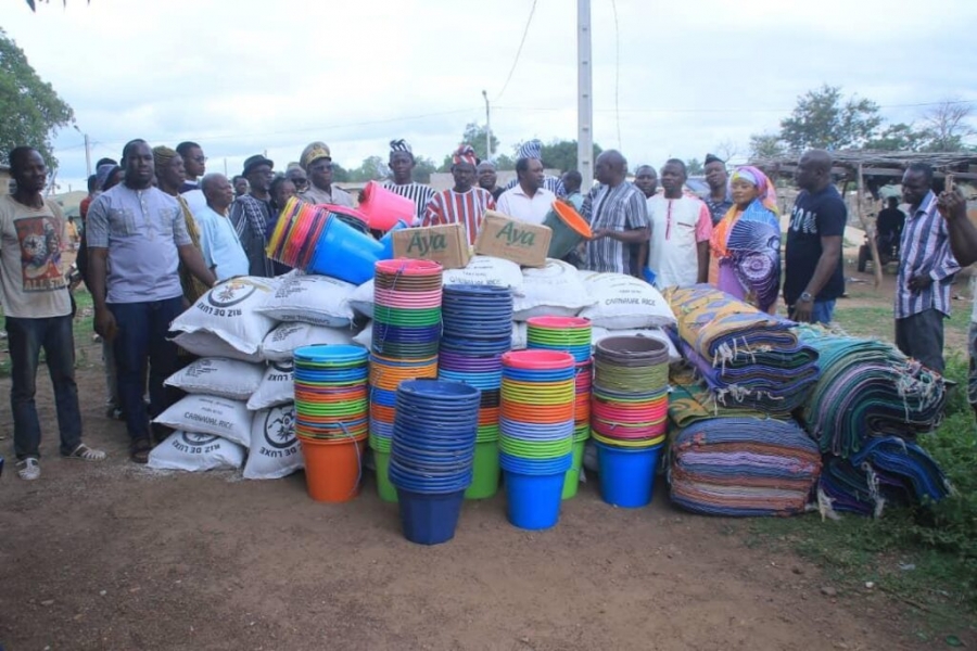 Côte d’Ivoire : Nialé Kaba exprime sa solidarité aux réfugiés ghanéens dans le nord ivoirien