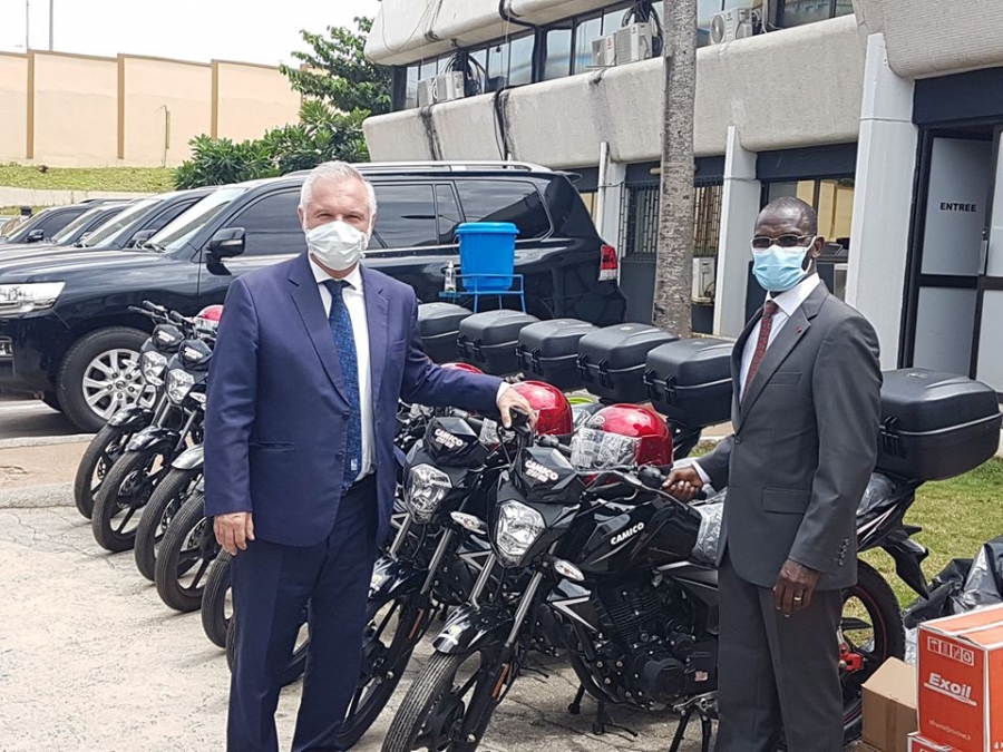 Côte d'Ivoire: La France fait un don de matériels au profit des pompiers, policiers et gendarmes