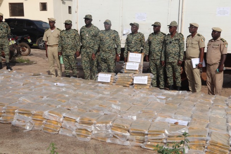 Saisie de 2,8 tonnes de cannabis à la frontière ivoiro-ghanéenne