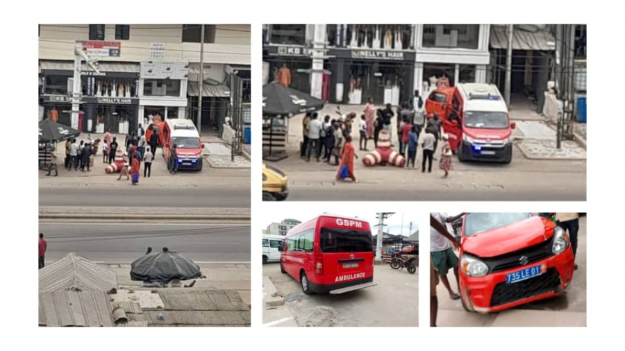 Côte d’Ivoire : un jeune laveur auto fait une sortie de route avec un taxi compteur, après une crise d’épilepsie, au carrefour Angré
