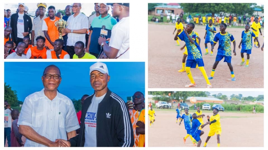 Tournoi &quot;Children of Africa&quot; de Kouto : Dr Coulibaly Yamoussa aux côtés du ministre Bruno Koné pour magnifier la cohésion sociale