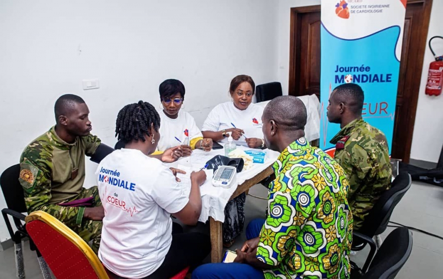 Côte d'Ivoire/Maladies cardiovasculaires : des journalistes ivoiriens se font dépister à la Maison de la presse