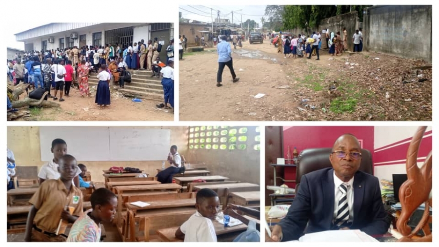 Côte d’Ivoire : début effectif des cours avec un faible taux d’élèves dans les classes au Lycée pierre Gadié 1 et 2 de Yopougon. Plus de 8 millions d’élèves attendus cette année scolaire 2025-2026
