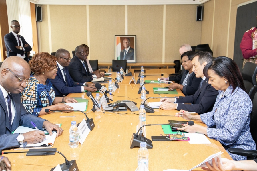 Mise en œuvre du PND 2021-2025 : la Côte d’Ivoire et le quatuor des partenaires au développement font le point.
