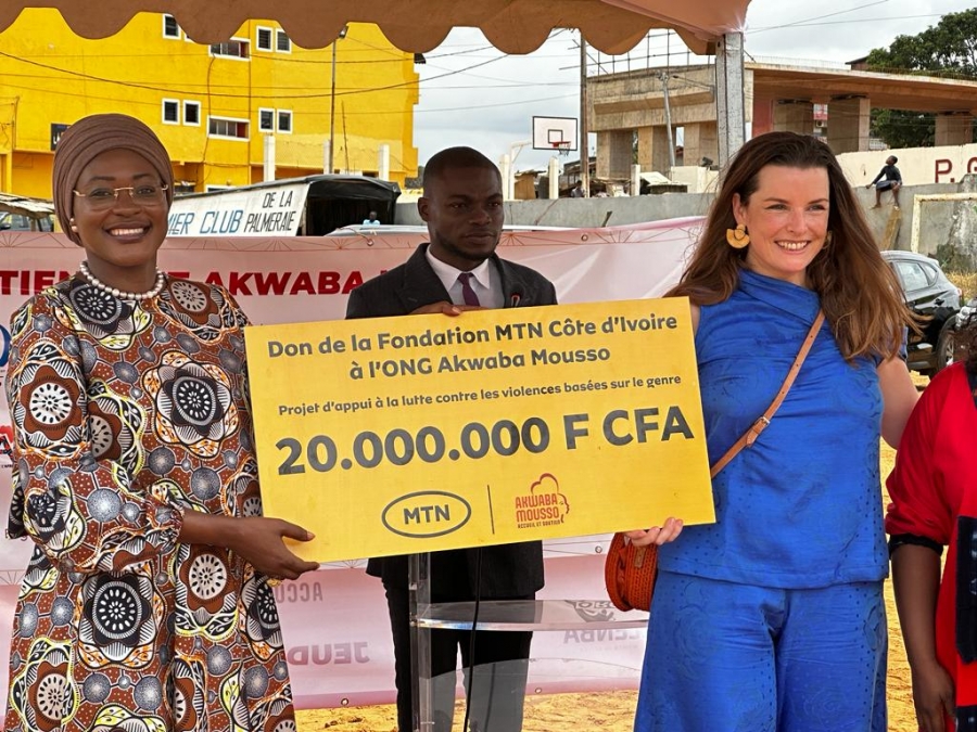 La Fondation MTN Côte d’Ivoire apporte son soutien à l’ONG Akwaba Mousso pour son projet d’assistance aux survivantes de violences basées sur le genre