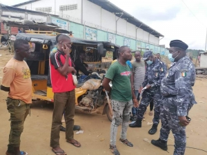 Interdiction des taxis-motos: La PSSR poursuit la sensibilisation dans le district d&#039;Abidjan