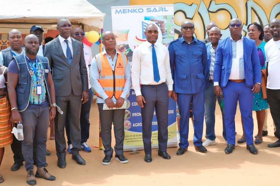 Côte d'Ivoire : MENKO Sarl filiale de MENKO GROUP loge 40 machinistes de l'ONEP à Akékoi (village de la Sous-préfecture de Brofodoumé)