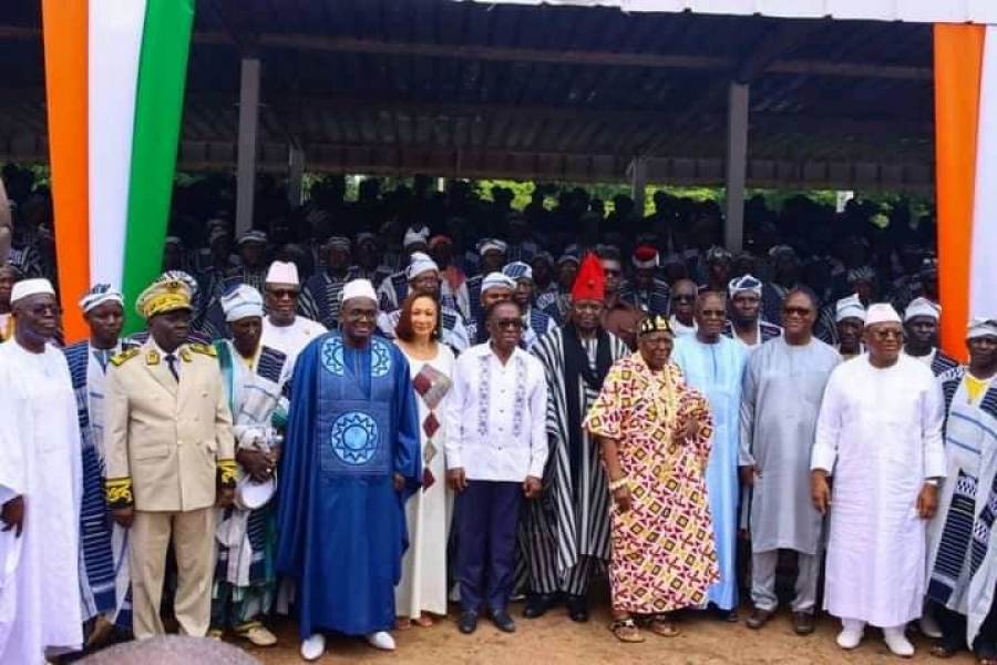 Côte d'Ivoire/Région du Poro : Françoise Remarck échange sur l'état civil avec les rois et chefs traditionnels