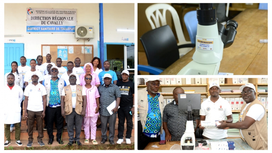 Côte d'Ivoire : le Rotary Club accentue ses actions contre le paludisme, en renforçant le plateau technique de l’hôpital général de Toulepleu