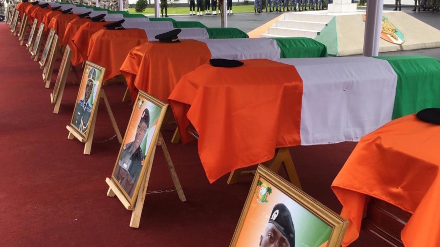 Côte d’ivoire : cérémonie d’Hommage  aux Militaires morts en opération à Kafolo