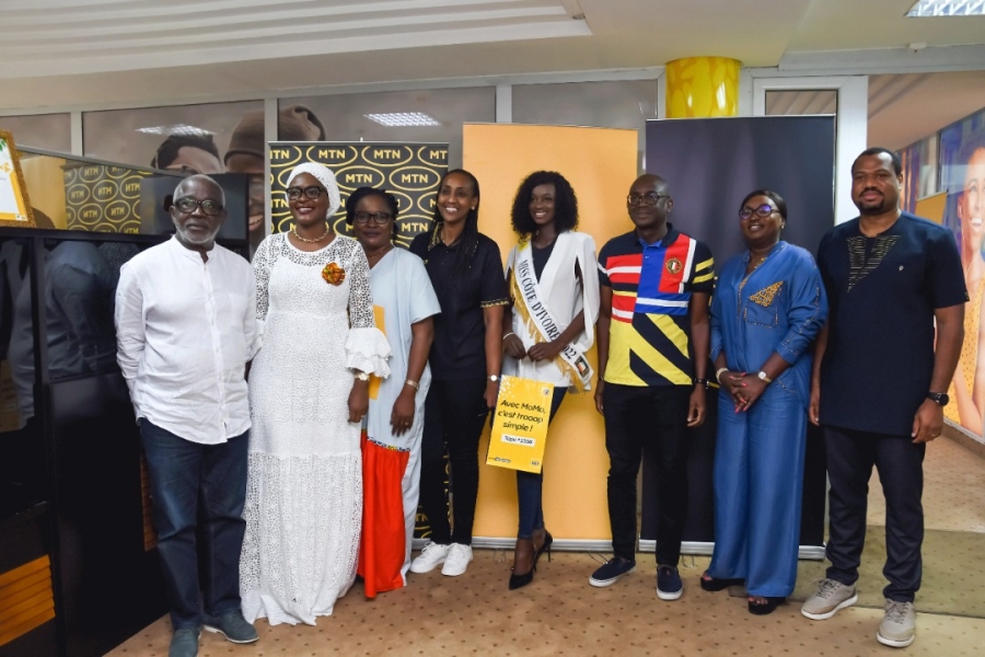 Marlène Kouassi Miss Côte d’Ivoire 2022 effectue sa première visite officielle à MTN Côte d&#039;Ivoire