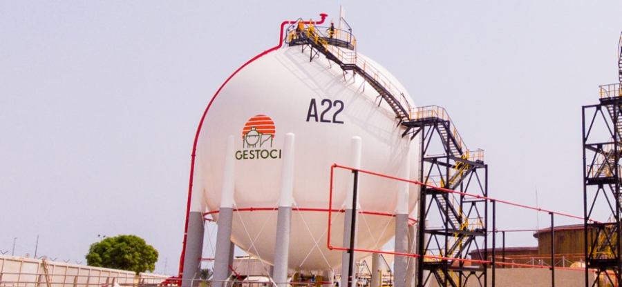 La GESTOCI met en service sa nouvelle sphère de stockage A22, d’une capacité de 2000 tonnes