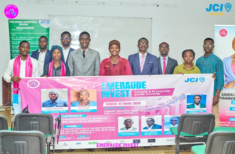 Côte d&#039;Ivoire : la JCI Émeraude encourage la jeunesse à investir dans les domaines clés de l&#039;économie