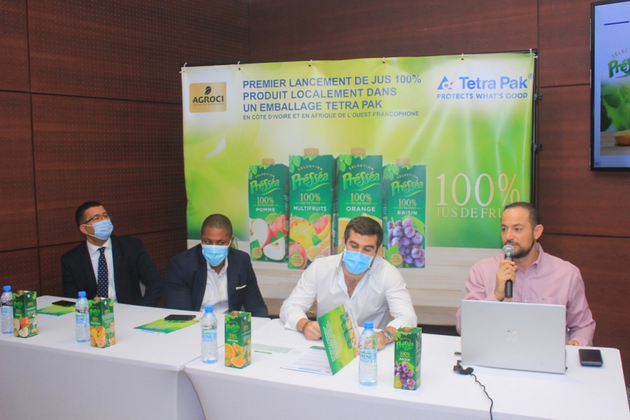Côte d’Ivoire/ Agro-industrie : L&#039;Ivoirien AGROCI et le leader mondial de l&#039;emballage alimentaire partenaire Tetra Pak pour produire localement un jus 100 % fruit